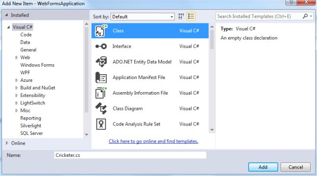 Defining Class in Models